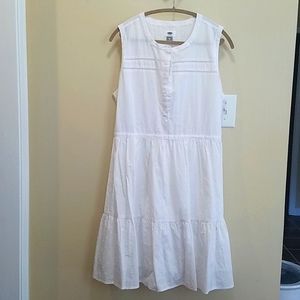 EUC Old Navy brand White Lined Sundress, XL